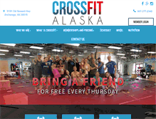 Tablet Screenshot of crossfitalaska.com